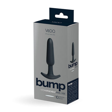 VeDO Bump Rechargeable Anal Plug — Black - VI-P1508