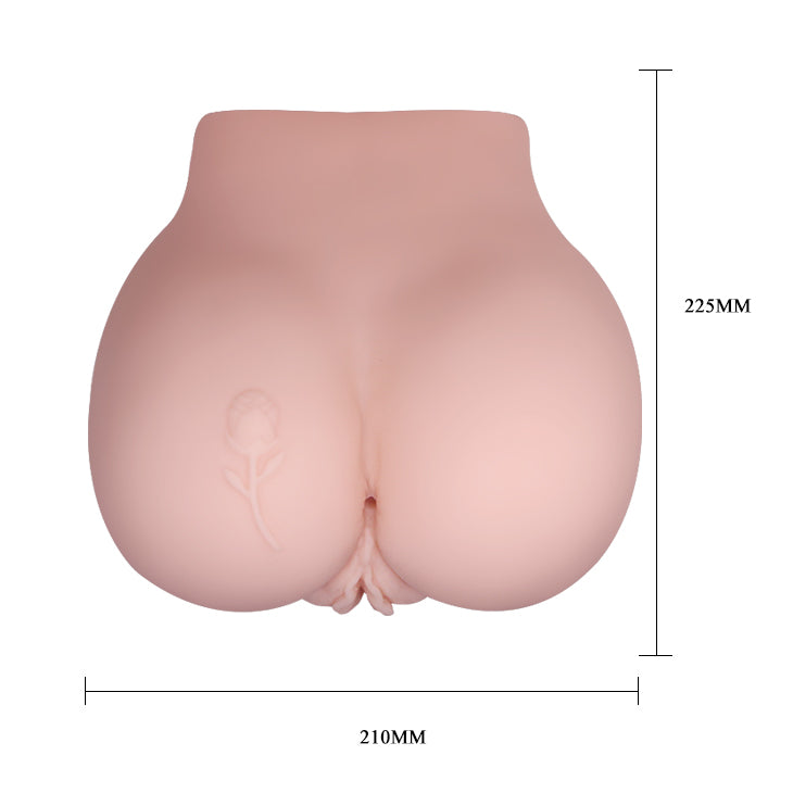 Crazy Bull the Realistic Skin-Like Texture Vagina and Anal Masturbator Vibration and Doubled Entrance by Pretty Love