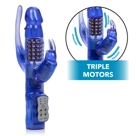 CalExotics Delight Triple Orgasm Rabbit Vibrator — 3-Motor Waterproof - SE0661502