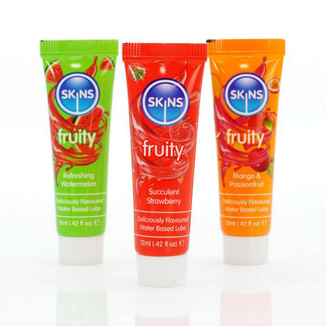 Creative Conceptions Skins Fruity Lubricant Sampler — 3 x 12ml - CC-SKLUBSPL3FR