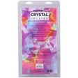 Doc Johnson Crystal Jellies Curved Realistic Dildo with Balls, 8 in Clear - DJ0288-38-CD