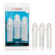 CalExotics 3-Piece Extension Sleeve Kit — Textured Enhancers - SE1625502