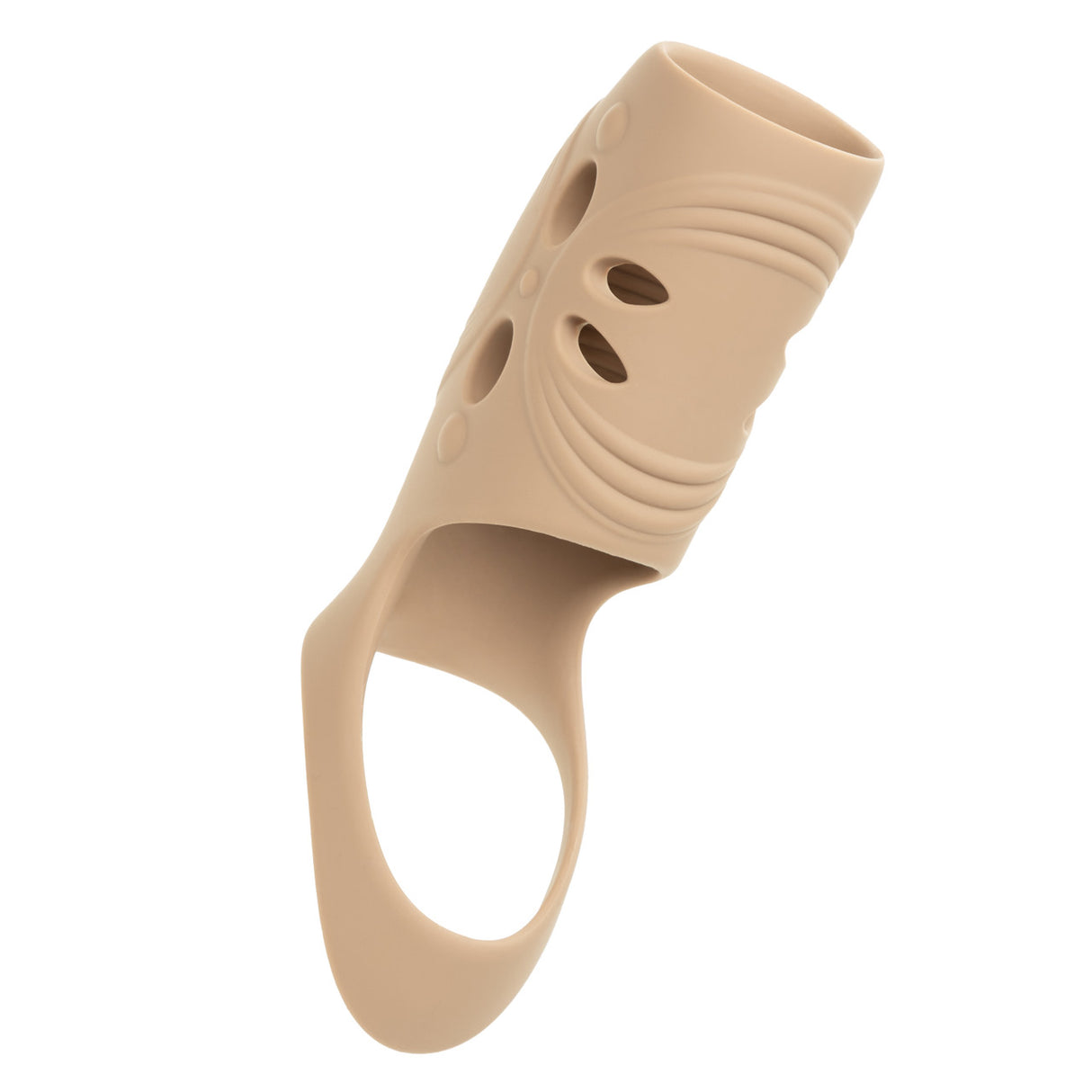 CalExotics Performance Maxx Rechargeable Open-Ended Sleeve, Ivory - SE1633703