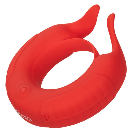 CalExotics Taurus Rechargeable Silicone Enhancer Ring — Red - SE1841403