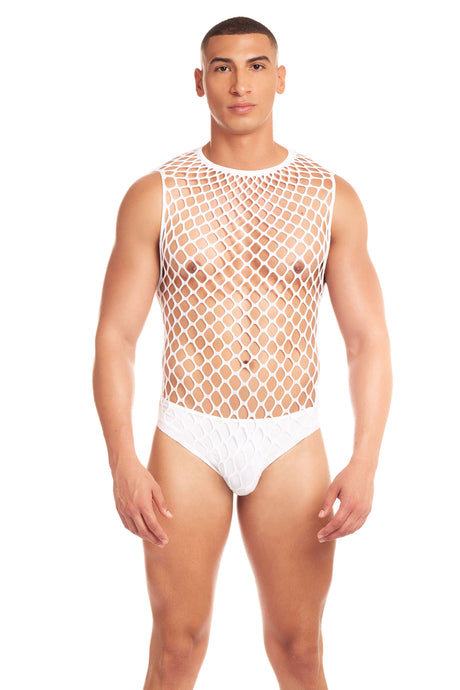 Pink Lipstick Full Effect 2-Piece Lingerie Set — White, S/M - PKL-42001WHTSM