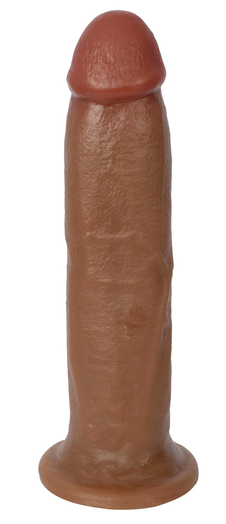 Jock 8-Inch Dong Dildo — Brown PVC, 8" Insertable - 653078944587