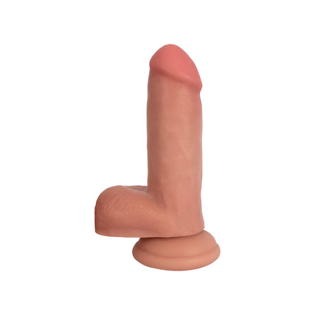 Jock 6-Inch Realistic Dong with Suction Cup — Chocolate Rubber - 848518057617