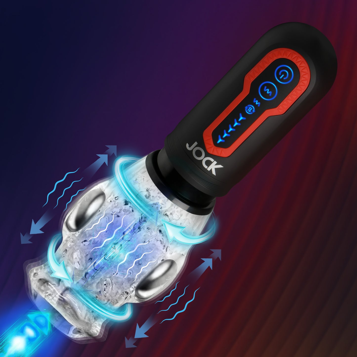 Spinning and Thrusting Masturbator with 2 Bullets by Jock