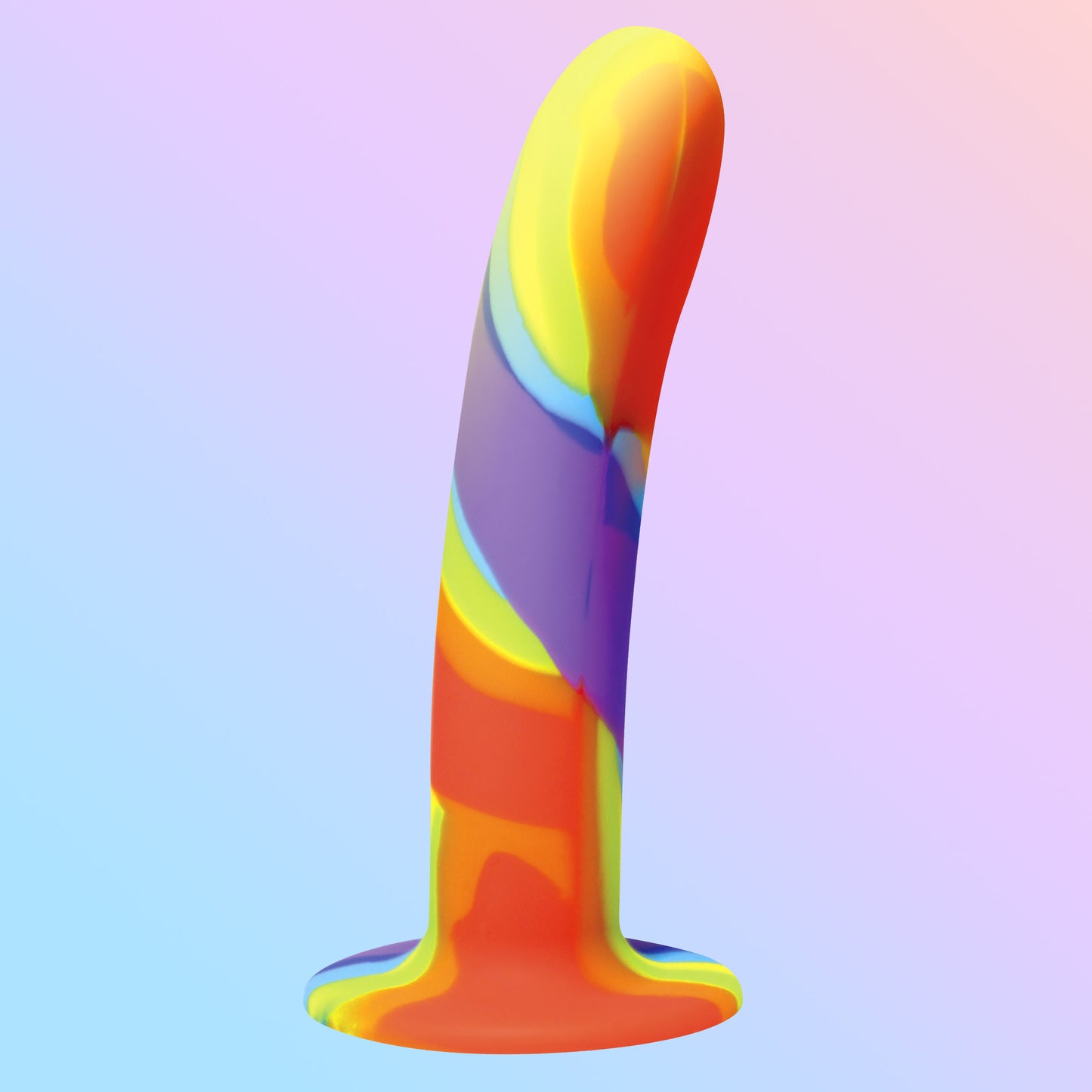 Rainbow Silicone Dildo by Simply Sweet