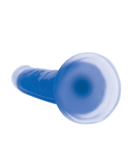 Curve Toys Lollicock 7" Glow In The Dark Silicone Dildo - Blue by Lollicock
