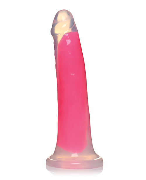 Curve Toys Lollicock 7" Glow In The Dark Silicone Dildo - Pink by Lollicock