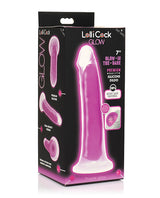 Curve Toys Lollicock 7" Glow In The Dark Silicone Dildo - Purple by Lollicock