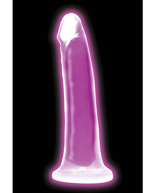 Curve Toys Lollicock 7" Glow In The Dark Silicone Dildo - Purple by Lollicock