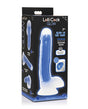 Curve Toys Lollicock 7" Glow In The Dark Silicone Dildo w/Balls - Blue by Lollicock