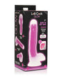 Curve Toys Lollicock 7" Glow In The Dark Silicone Dildo w/Balls - Purple by Lollicock