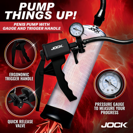 Pump Up Penis Pump with Gauge and Trigger Handle - image 2