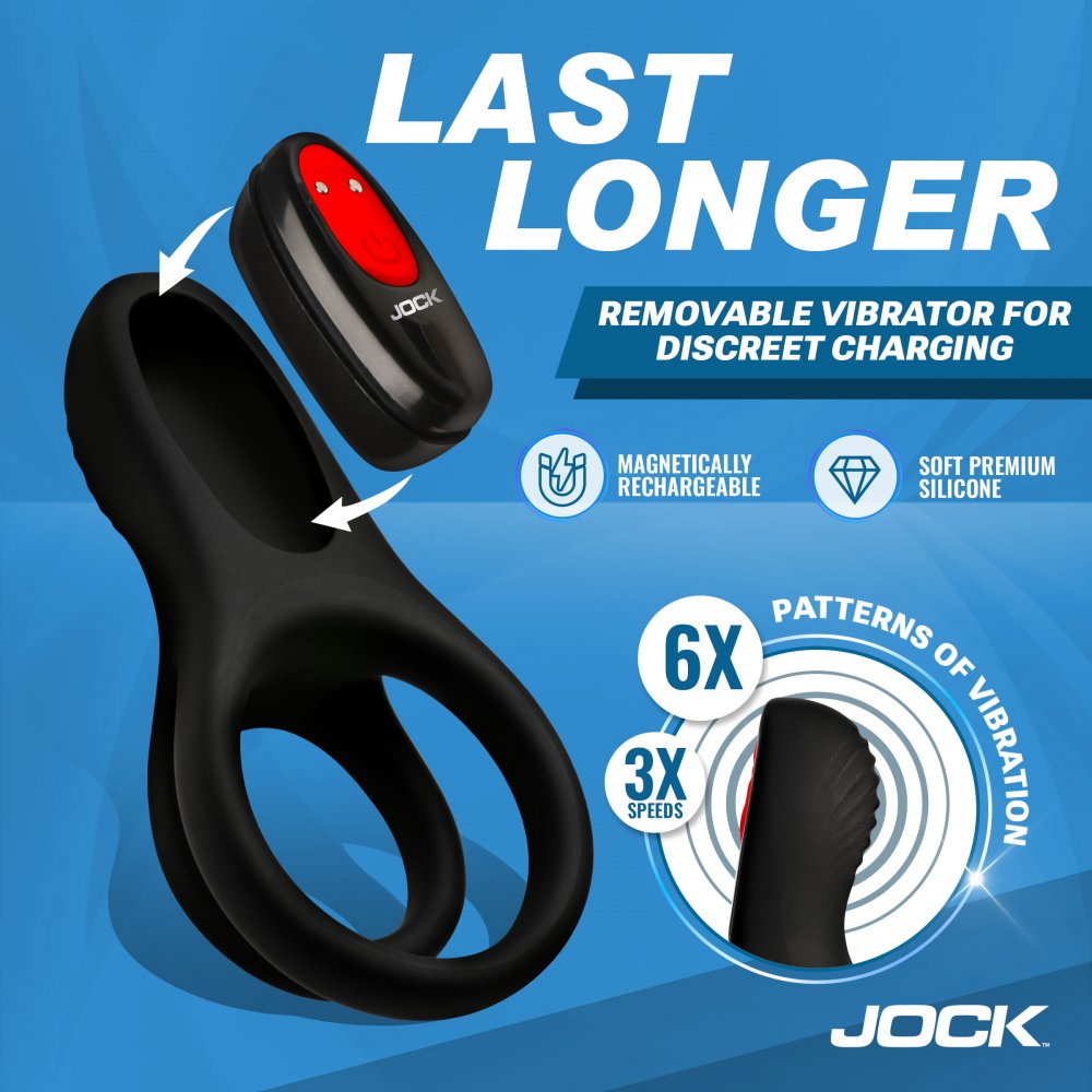 Hard-On Vibrating Silicone C-Ring w/ Clit Stim - image 2