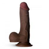Hard-Core 7.5" Triple Density Dildo w/ Balls - Dark - image 5