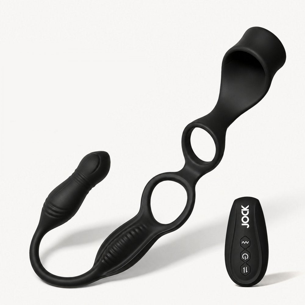 Hype Max Thrusting & Vibrating Anal Plug w/C-Ring - image 6