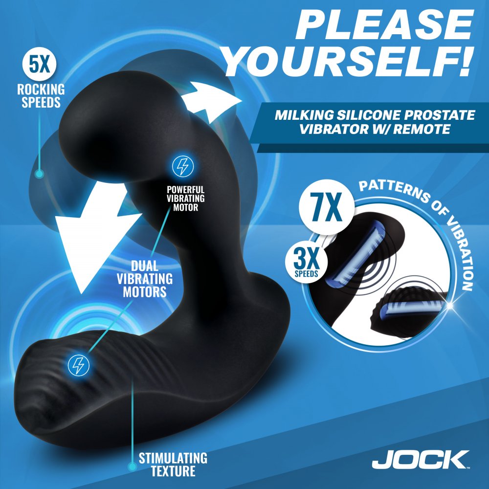 P-Force Milking Silicone Prostate Vibrator w/ Remote - image 2