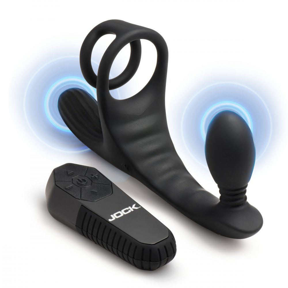 Triple Rush Vibrating C-Ring and Anal Plug w/ Remote - image 5