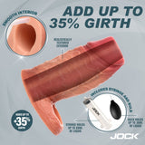 Silicone Penis Enhancer w/ Ball Strap - Light - image 3