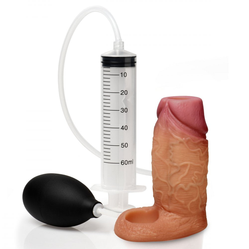 Silicone Penis Enhancer w/ Ball Strap - Medium - image 5