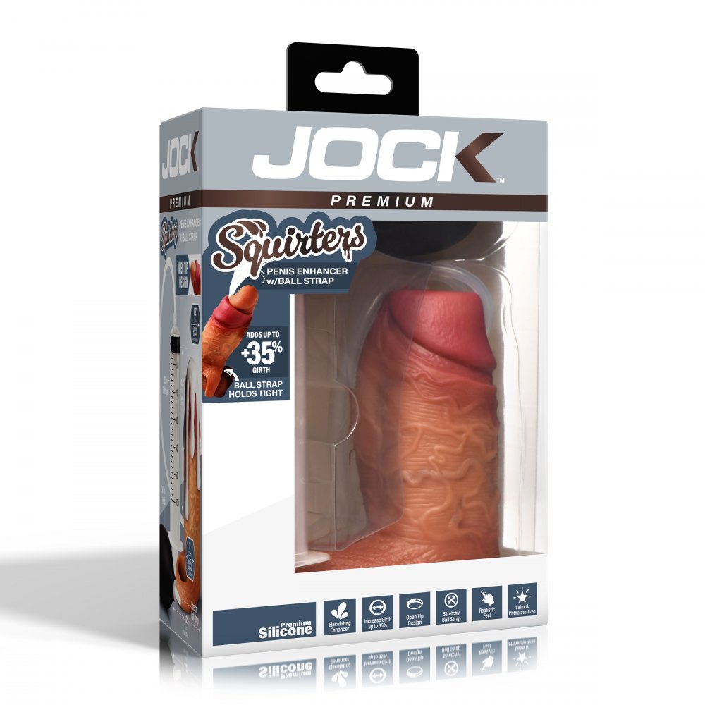 Silicone Penis Enhancer w/ Ball Strap - Medium - image 6