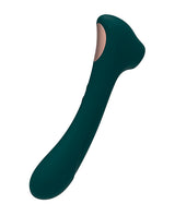 Alive Quiver — Dual-Ended Vibrator with Suction, Teal