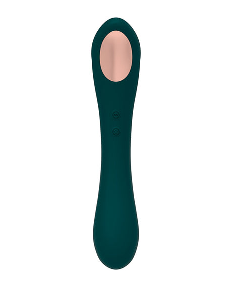 Alive Quiver — Dual-Ended Vibrator with Suction, Teal