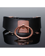 Pleasure Collection Adjustable Collar - Black/Rose Gold by Coquette Pleasure Collection