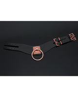 Pleasure Collection Adjustable Collar - Black/Rose Gold by Coquette Pleasure Collection