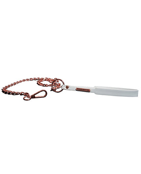 Pleasure Collection Leash - White/Rose Gold by Coquette Pleasure Collection