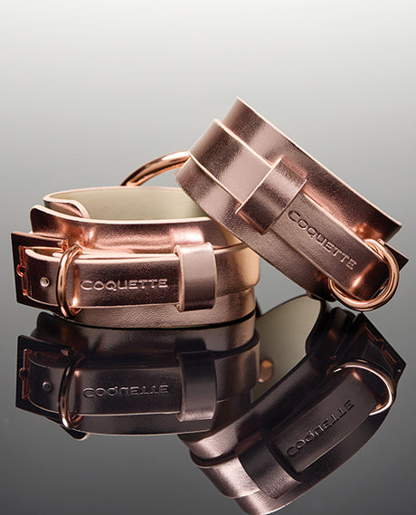 Pleasure Collection Adjustable Handcuffs - Rose Gold by Coquette Pleasure Collection
