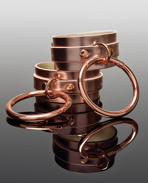 Pleasure Collection Adjustable Handcuffs - Rose Gold by Coquette Pleasure Collection