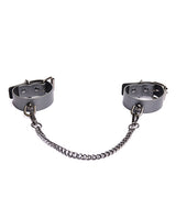 Pleasure Collection Gunmetal Glam Cuffs w/Removable Chain by Coquette Pleasure Collection
