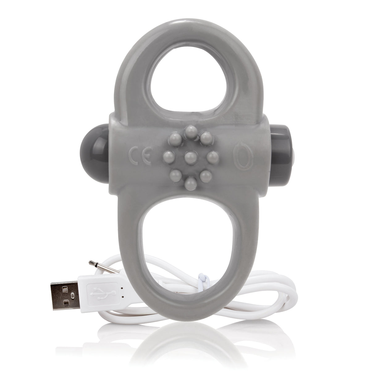 Screaming O Charged Yoga Rechargeable Vibrating Ring - Grey - AYOG-G-101E
