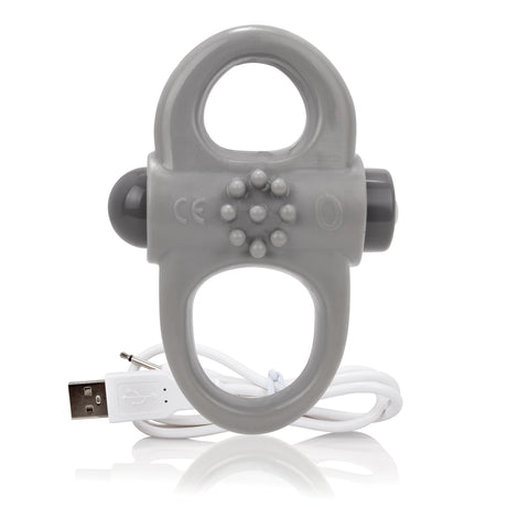 Screaming O Charged Yoga Rechargeable Vibrating Ring - Grey - AYOG-G-101E