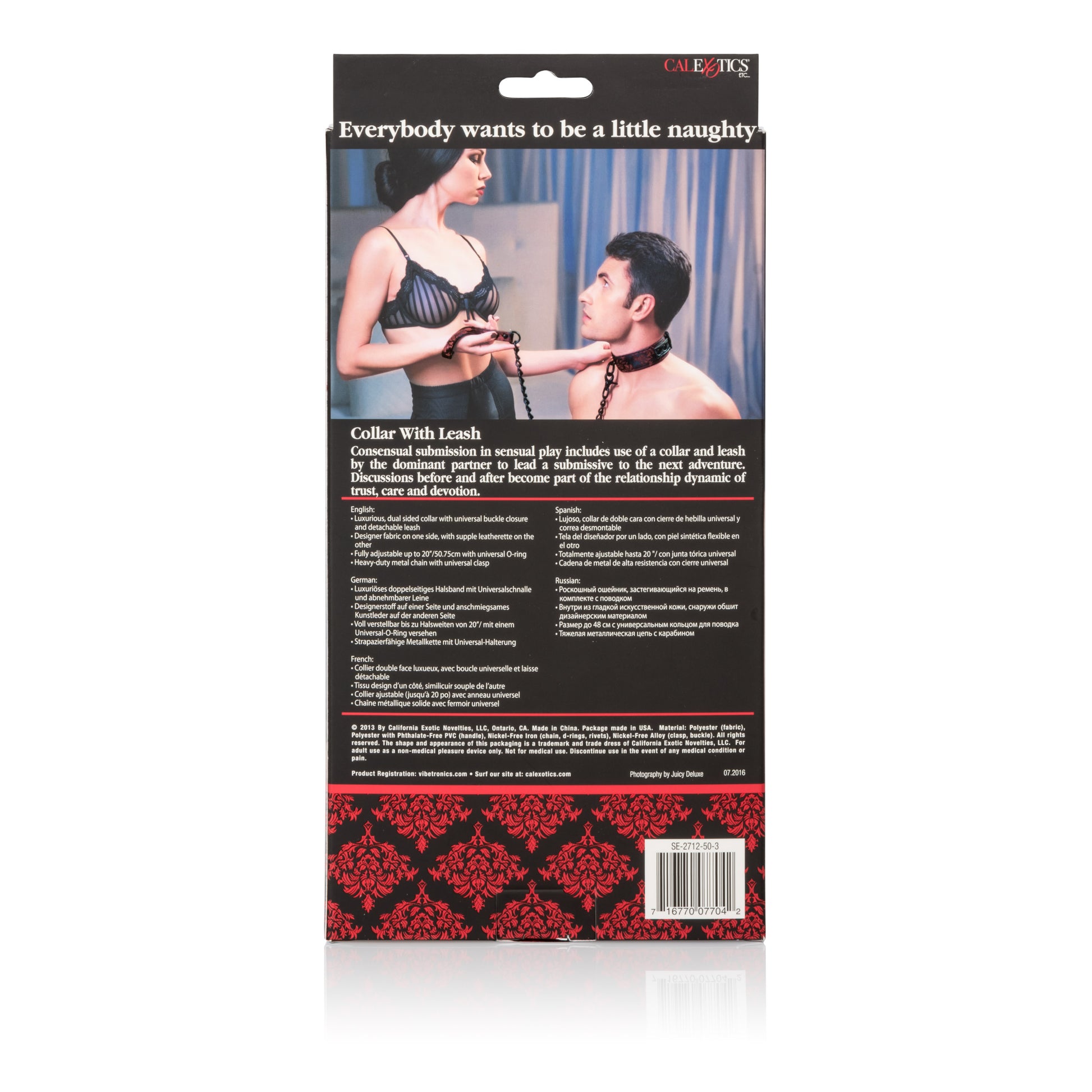 Scandal Collar With Leash by CalExotics
