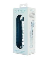Clarity Seraphic Spiral Glass Dildo — 160mm Insertable