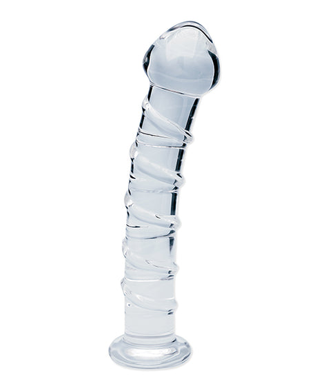 Clarity Seraphic Spiral Glass Dildo — 160mm Insertable