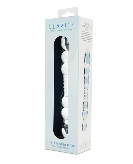 Clarity Elysian Serenade Glass Dildo — 7.5 in (191 mm)