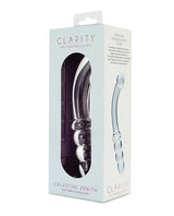 Clarity Celestial Zenith Glass Dildo, 6.5-inch Double-Ended