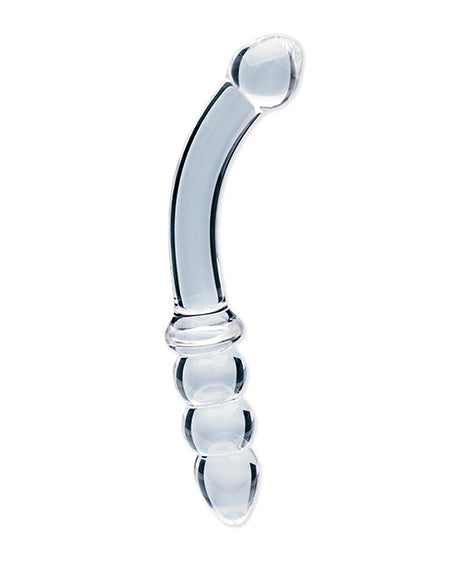 Clarity Celestial Zenith Glass Dildo, 6.5-inch Double-Ended