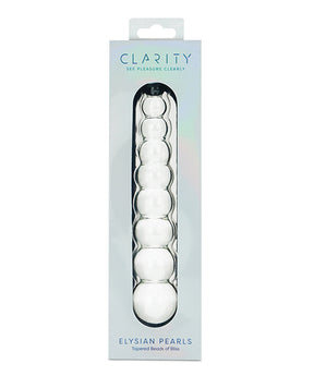 Clarity Glass Dildo - Elysian Pearls by Clarity