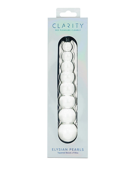 Clarity Glass Dildo - Elysian Pearls by Clarity