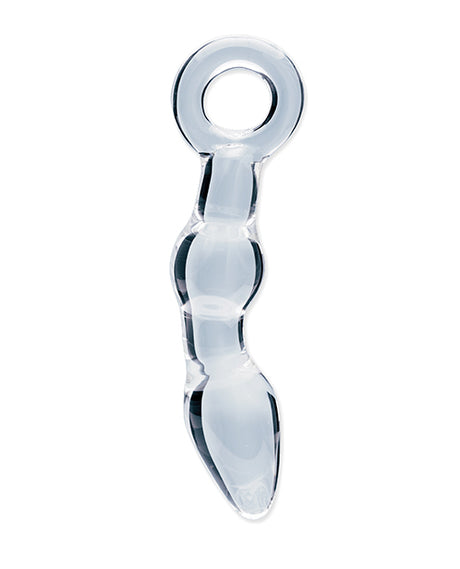 Clarity Utopian Mystique Glass Anal Dildo — 5.2 in Ribbed