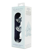 Clarity Utopian Trinity 3-Piece Glass Butt Plug Set (S/M/L)