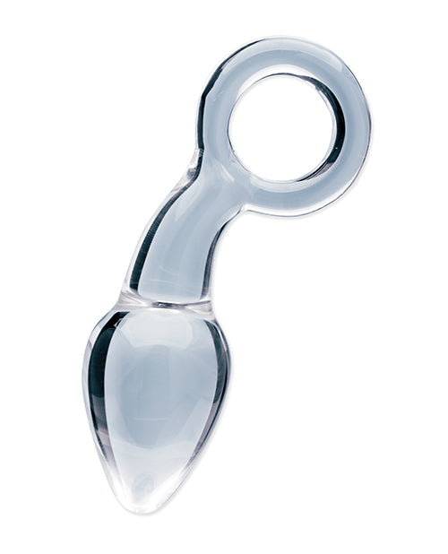 Clarity Utopian Delight Glass Butt Plug, 3.5-inch