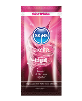 Skins Excite Water Based Lubricant - 5 ml Foil by Creative Conceptions